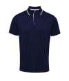 PR618 Premier Contrast Coolchecker® Piqué Polo Shirt Navy / White colour image